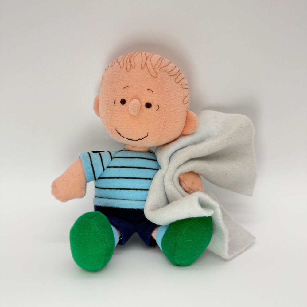 Peanuts Linus van Pelt Plush with Security Blanket 5.5 Inch Stuffed Toy